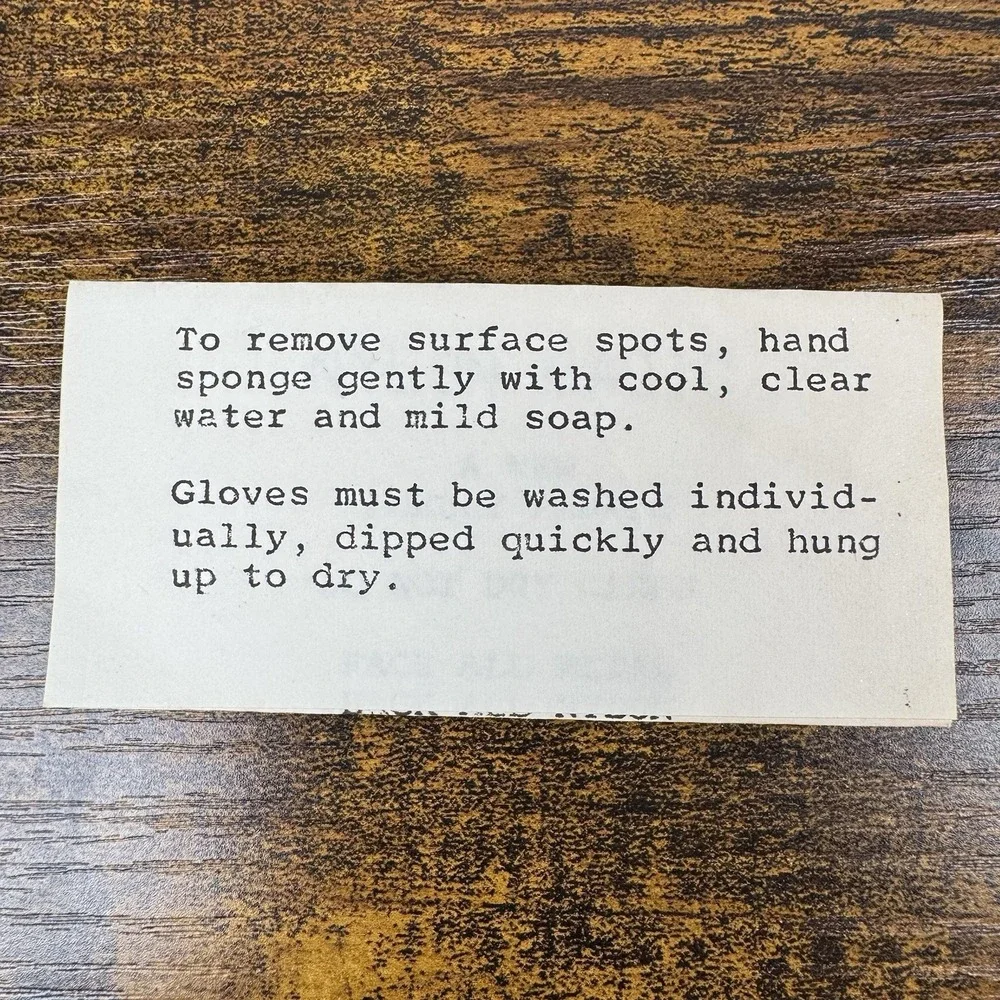 New Vintage Stetson 1960's Silver Dress Gloves Size 8 Original‎ Paperwork
